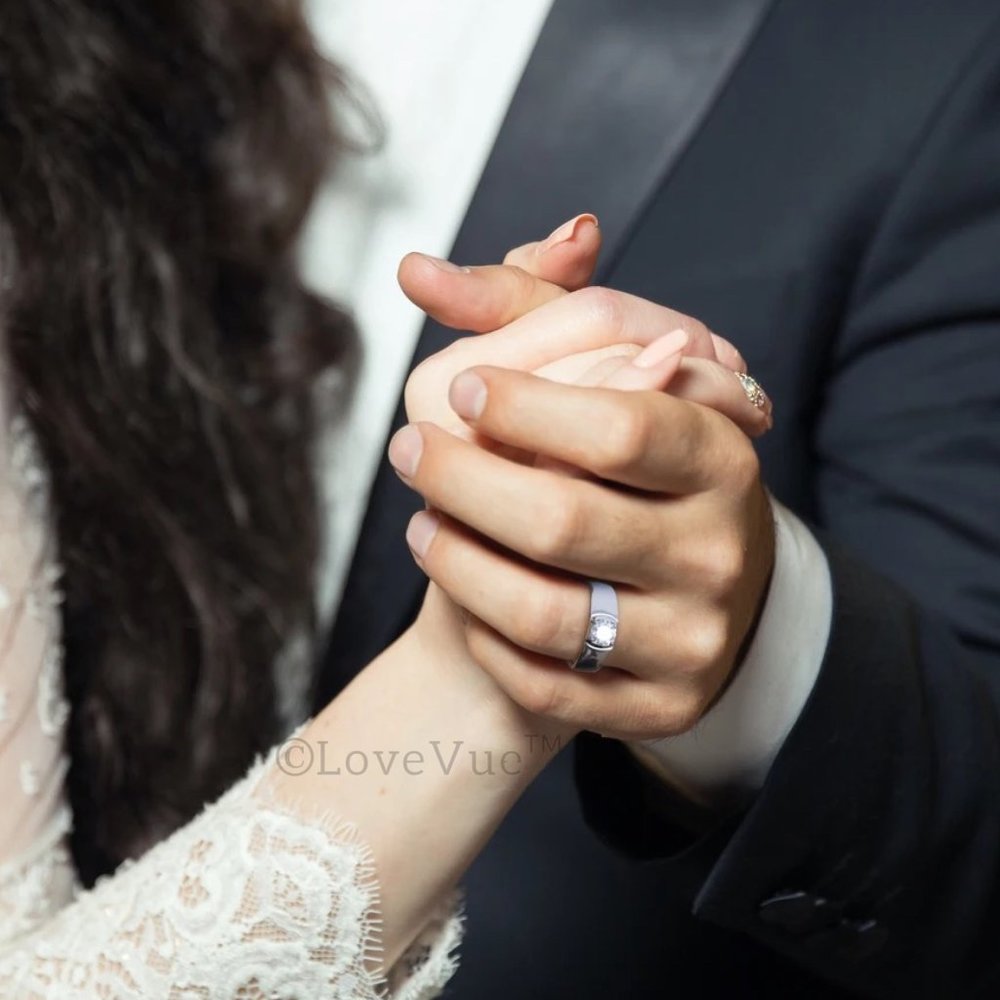 Certified 1ct. t.w. Moissanite Diamond Solitaire Unisex Engagement Ring VVS1 - Picture 3 of 16